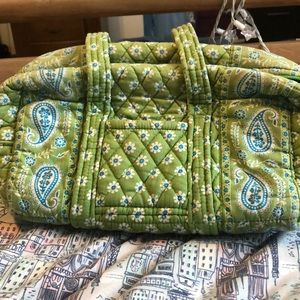 Cute green floral purse